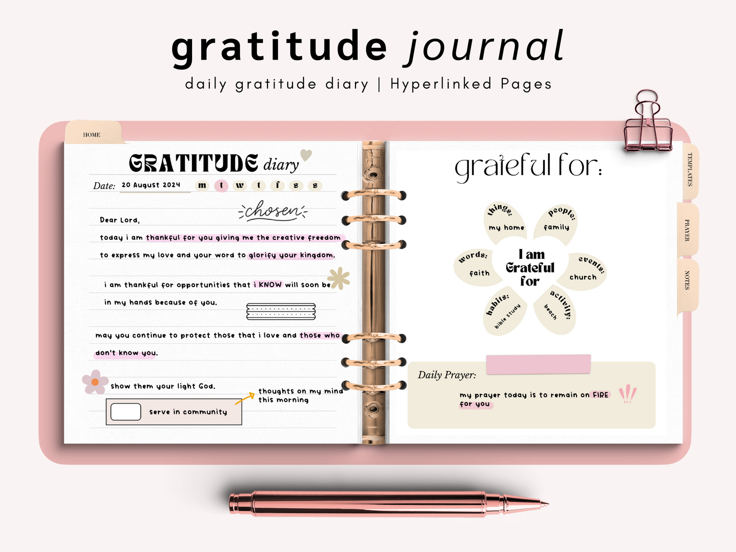 Digital Gratitude Journal