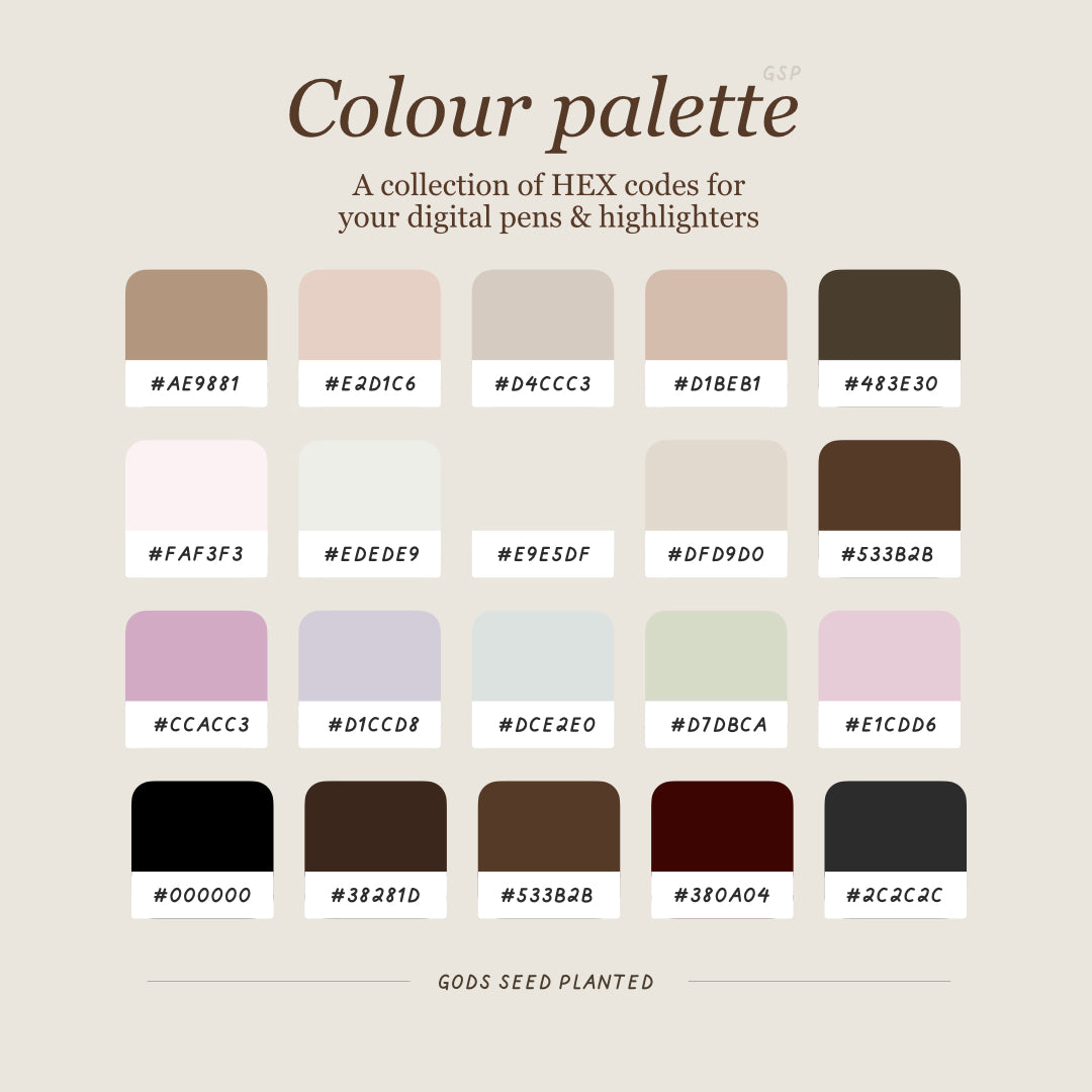 ✨ Aesthetic Hex Notes – Free Download ✨