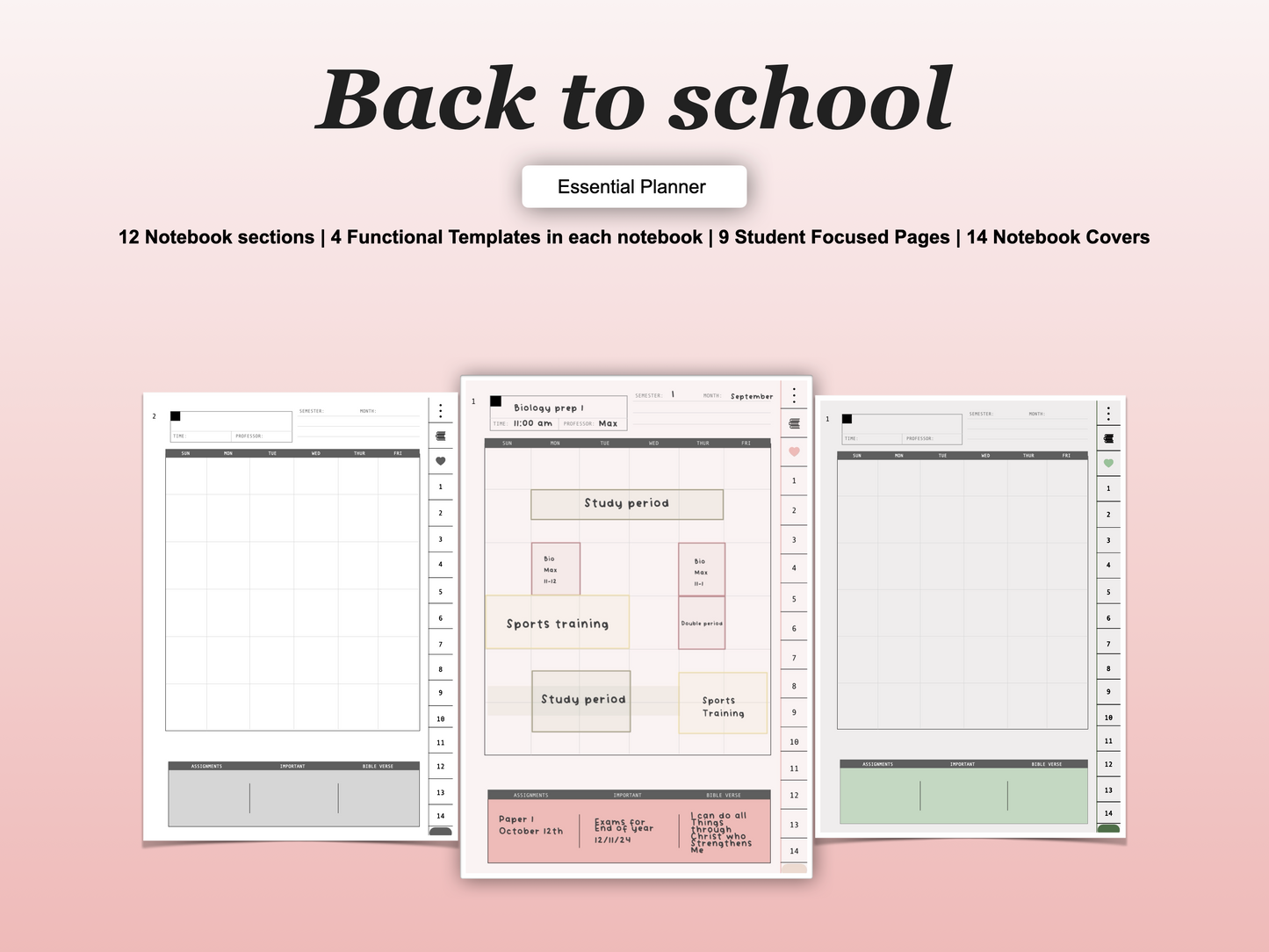 Student Essential Planner