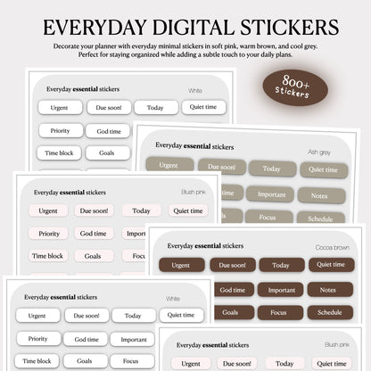 Essential Everyday Sticker Set