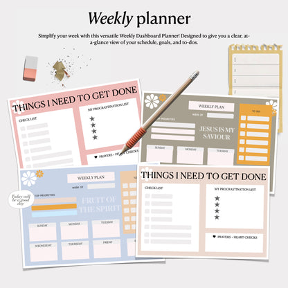 Weekly Dashboard Planner