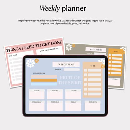 Weekly Dashboard Planner