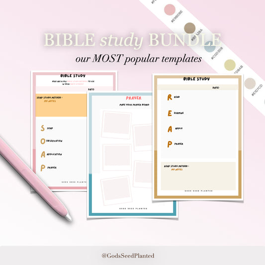 Faith Templates For Bible Study