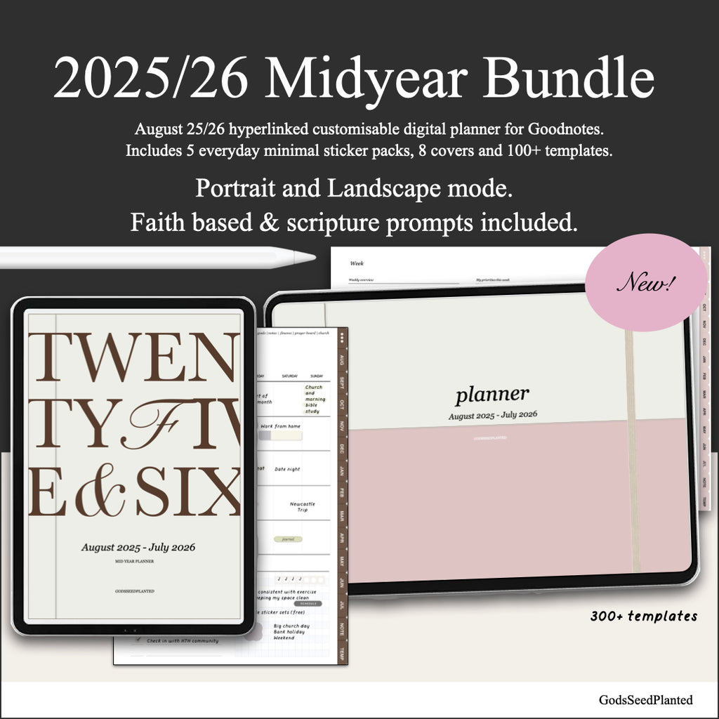 2025–2026 MidYear Faith Planner Bundle