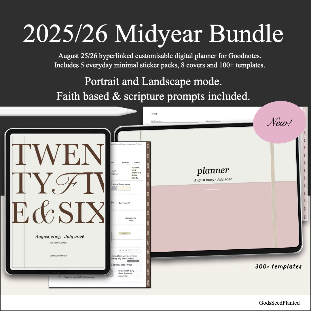 2025–2026 MidYear Faith Planner Bundle