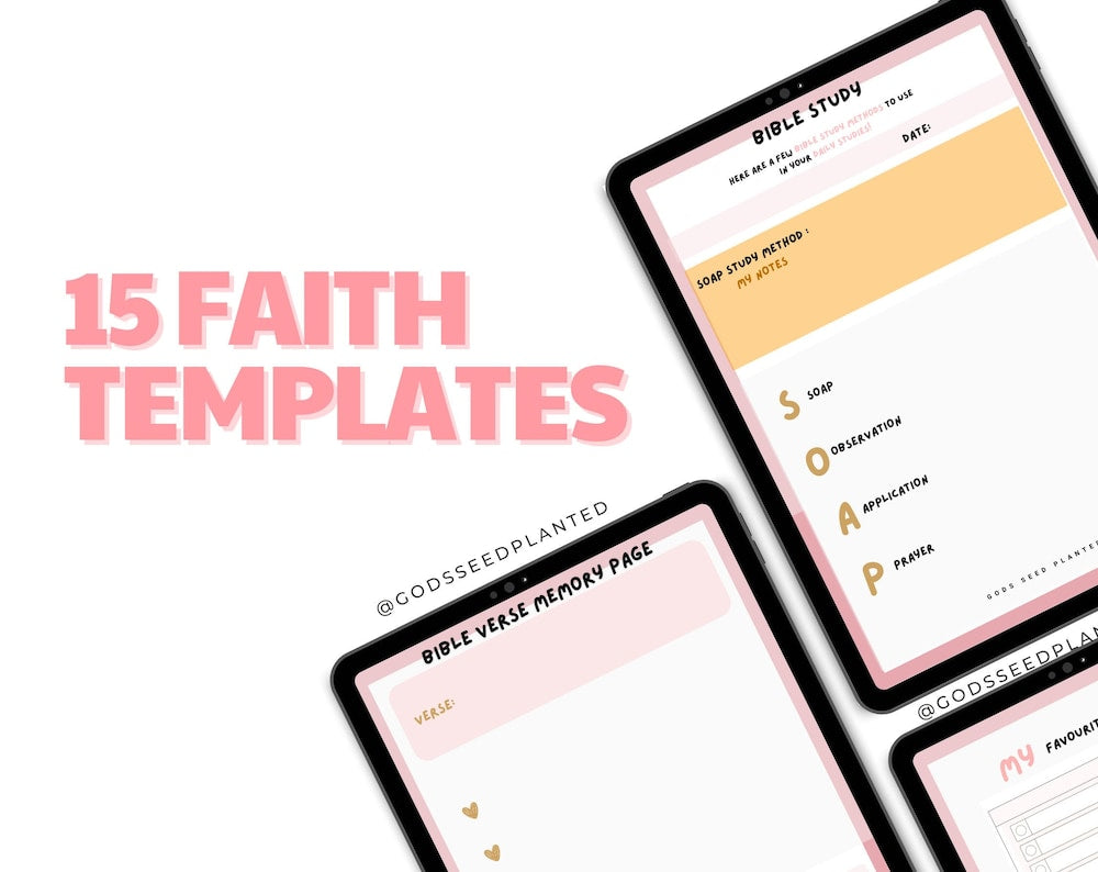 Faith Templates For Bible Study