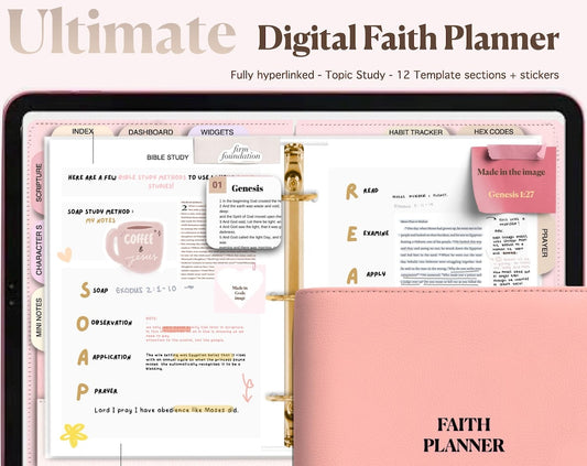 Digital Goodnotes iPad Faith Planner