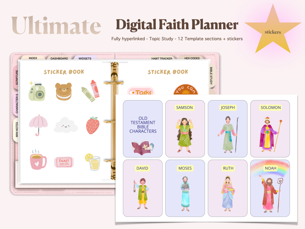 Digital Goodnotes iPad Faith Planner